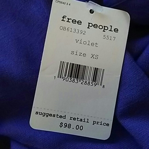 2 FOR $30👛Free People NWT Violet Tunic Dress - Picture 5 of 6